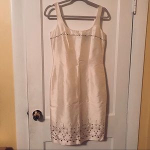 Ann Taylor White Silk Dress size 2
